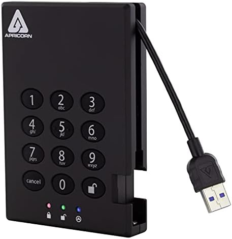 Apricorn 4TB Aegis Fortress L3 FIPS Level 3 USB 3.0 Hardware Encrypted Portable Drive Bundle with 2TB Aegis Padlock USB 3.0 256-Bit AES XTS Hardware Encrypted Portable External Hard Drive|B0D2CPWQL5