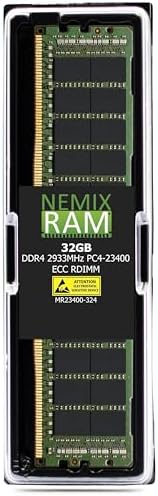 NEMIX RAM 16GB (2X8GB DDR4 2933MHZ PC4-23400 1Rx8 1.2V CL21 288-PIN ECC RDIMM KIT Registered Server Memory Compatible with Dell PowerEdge R550 Rack Server
