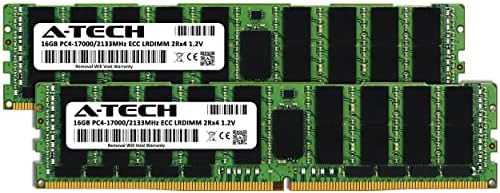 A-Tech 64GB Kit (2x32GB DDR4 2400MHz PC4-19200 ECC LRDIMM 4Rx4 Quad Rank 1.2V Load Reduced DIMM 288-Pin Server RAM Memory Upgrade Modules (A-Tech Enterprise Series