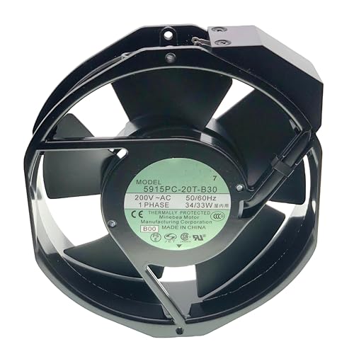 for NMB-MAT 5915PC-20T-B30 200V 34/33W 17238 AC Cooling Fan, Size:150x 172 x 38MM.|B0CL29C1GN