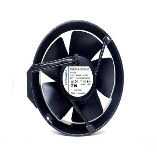 for W2E143-AA15-01 115V 24/26W 172MM Fan - 3uF 17CM 172X51MM All Metal Fan|B08KXYL99B