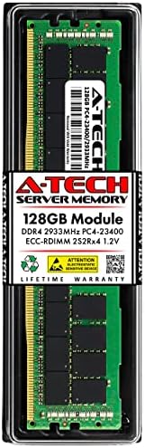 A-Tech 64GB Kit (2x32GB) DDR4 2400MHz PC4-19200 ECC RDIMM 2Rx4 Dual Rank 1.2V ECC Registered DIMM 288-Pin Server & Workstation RAM Memory Upgrade Modules (A-Tech Enterprise Series)|B081VVMT8Y