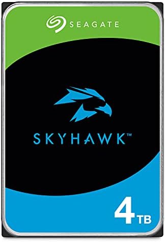 Seagate Skyhawk 4TB Video Internal Hard Drive HDD – 3.5 Inch SATA 6Gb/s 64MB Cache for DVR NVR Security Camera System with Drive Health Management and in-House Rescue Services (ST4000VXZ16/016)|B0B1JPYH2Z