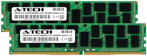 A-Tech 64GB Kit (2x32GB DDR4 2400MHz PC4-19200 ECC LRDIMM 4Rx4 Quad Rank 1.2V Load Reduced DIMM 288-Pin Server RAM Memory Upgrade Modules (A-Tech Enterprise Series