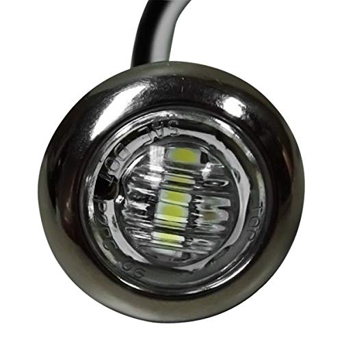 TH Marine LED-51978-DP T-H LED Push-In Utility Light With Stainless Steel Bezel