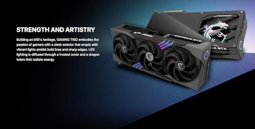 msi Gaming Trio GeForce 5090 OC 32GB GDDR7 GPU, 32GB GDDR7, PCI Express® Gen 5, Boost: 2482 MHz (Gaming & Silent Mode), Memory Bus, 512-bit. Bundle with Targus Dock Station and Backpack Alienware.|B0F4RKVGGY