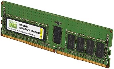NEMIX RAM 16GB (1X16GB) DDR4 2666MHZ PC4-21300 1Rx4 1.2V CL19 288-PIN ECC RDIMM Registered Server Memory Compatible with Cisco UCS B-Series B200 M5 UCS-MR-X16G1RS-H|B07XSFQ82C