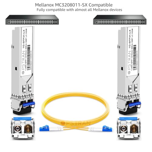 1000BASE-SX SFP Optical Transceiver Module Compatible with HPE Aruba J4858D J4858DCM JL745A Q8N53A ProCurve J4858C J4858B J4858A 850nm 550m DDM Duplex LC MMF 10pcs/Pack|B09MTS8WKP