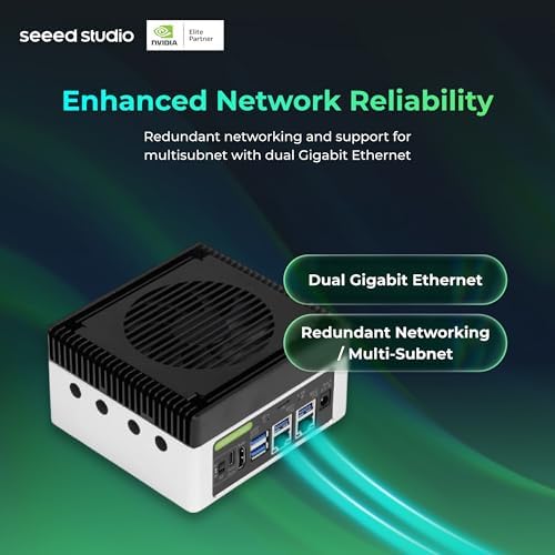 reComputer J4011-Edge AI Device with NVIDIA Jetson Orin™ NX 8GB Module, 4xUSB 3.2, M.2 Key E & Key M Slot, Aluminum case, Pre-Installed Jetpack System with NVIDIA Jetpack™ on 128GB NVMe SSD