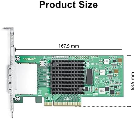 H!Fiber 6G External PCIe Controller Card, SAS/SATA HBA Host Bus Adapter, SAS 2008 Chip, PCIE X8, 2X SFF-8088 Ports,Same as 9200-8E|B0BTLZLCS9