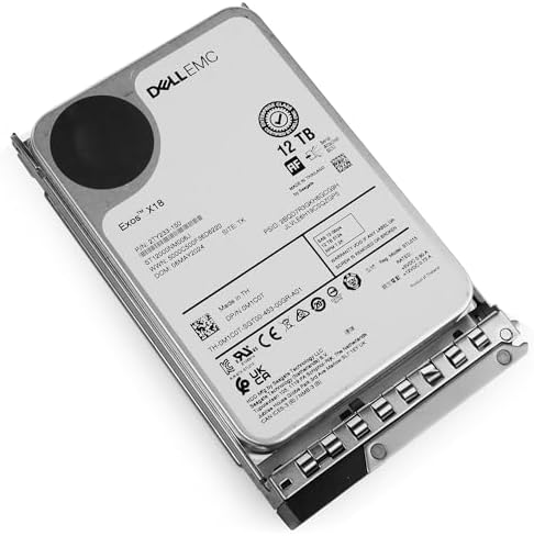 Dell 12TB 7.2K RPM SAS 12Gb/s 512e 3.5in Enterprise PowerEdge Hard Drive for: R440 R750 R450 T150 R470 T560 T40 R250 R740 R640 T550 T350 R540 R840 ME4024 R650XS R550 R650 R350 R340 R660XS 0K29Y6 G16