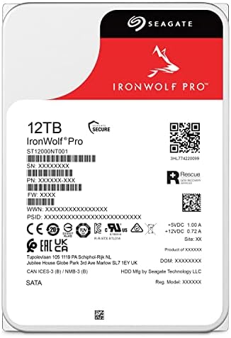 Seagate IronWolf 8TB NAS Internal Hard Drive HDD – 3.5 Inch SATA 6Gb/s 7200 RPM 256MB Cache for RAID Network Attached Storage – Frustration Free Packaging (ST8000VNZ04/N004