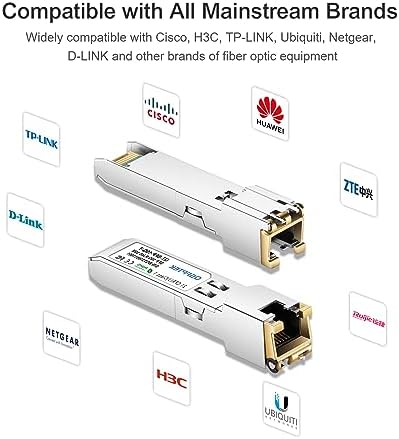 10G LR SFP+ Module, 10GBASE-LR Gigabit Ethernet Optic Transceiver, 10GbE Network MINI GBIC, SMF 1310nm 10km DDM LC Single-Mode for Cisco SFP-10G-LR, Mikrotik S-31DLC20D and Other Open Switch|B07QXP6YW5
