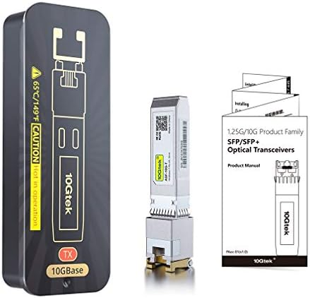 10Gtek 1000BASE-SX Gigabit SFP LC Multi-Mode Transceiver, Mini-GBIC Module for Cisco GLC-SX-MMD/GLC-SX-MM/SFP-GE-S, Ubiquiti UniFi UF-MM-1G, Meraki, Fortinet, TP-Link, 850nm, DDM, 550m, Pack of 2|B077SVS65C