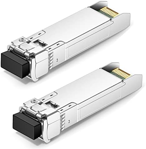 1 Pair 10G SFP+ Bidi Transceivers, 10gbe SFP LC Single-Mode Module, Bi-Directional Mini gbic for Cisco SFP-10G-BXD-I (1330nm-TX/1270nm-RX) / SFP-10G-BXU-I (1270nm-TX/1330nm-RX),10KM, with DDM|B07QLKDZJH