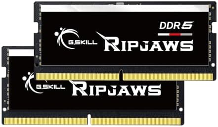 G.SKILL Ripjaws DDR5 SO-DIMM Series DDR5 RAM 16GB (1x16GB) 4800MT/s CL34-34-34-76 1.10V Unbuffered Non-ECC Notebook/Laptop Memory SO-DIMM (F5-4800S3434A16GA1-RS)|B0B1GYJV3B