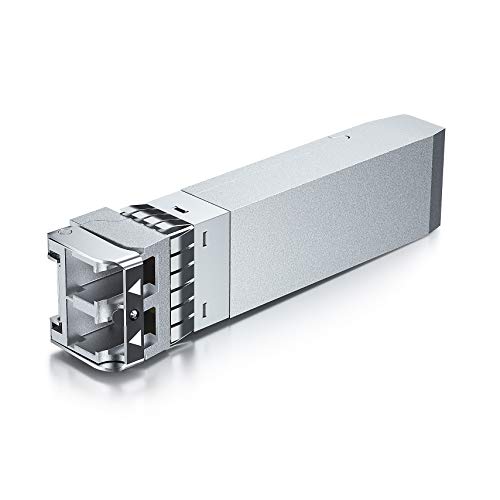 H!Fiber 10G Multimode SFP+ LC Module, 10GBase-SR Fiber Transceiver for Cisco SFP-10G-SR, Meraki MA-SFP-10GB-SR, Ubiquiti UniFi UF-MM-10G, Mikrotik, Netgear and More (MMF,850nm,300m,DDM)|B06XDV3ZYW