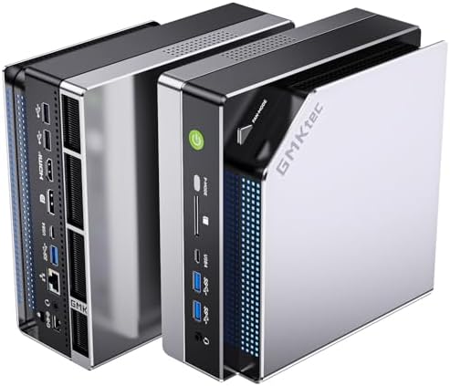 GMKtec EVO-X2 AI Mini PC AMD Ryzen Al Max+ 395 (up to 5.1GHz) Mini Gaming Computers, 96GB LPDDR5X 8000MHz (12GB*8) 2TB PCIe 4.0 SSD, Quad Screen 8K Display, WiFi 7 & USB4, SD Card Reader 4.0|B0FQMQVM4H