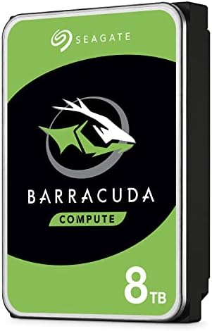 Seagate BarraCuda 8 TB Internal Hard Drive HDD – 3.5 Inch SATA 6 Gb/s, 5,400 RPM, 256 MB Cache for Computer Desktop PC (ST8000DMZ04/004)|B07H289S7C