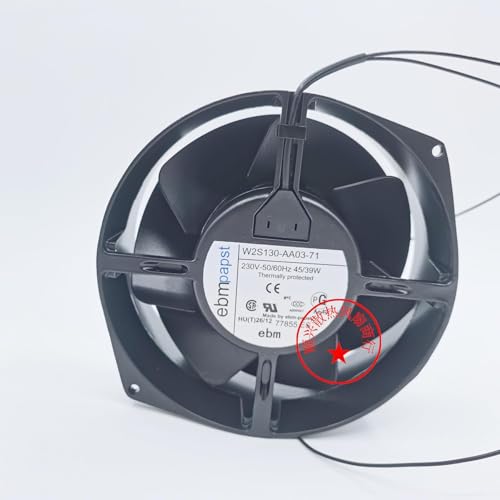 W2S130-AA03-71 220V/230V 45W 2-Wire High Temperature Resistant Cooling Fan|B0F24RJDD4