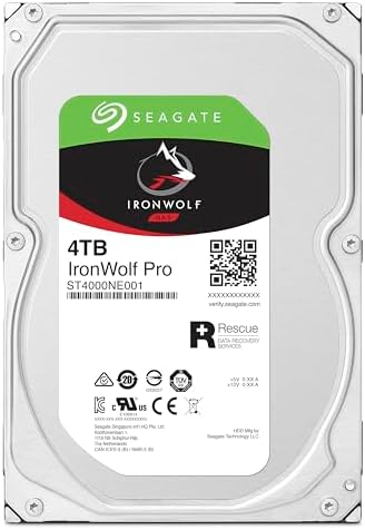 Seagate IronWolf Pro ST4000NE001 4 TB Hard Drive - 3.5" Internal - SATA (SATA/600)|B07SY4T6F5