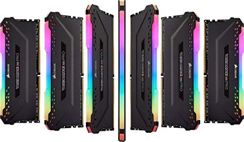 CORSAIR Vengeance RGB PRO DDR4 RAM 32GB (2x16GB) 3600MHz CL18-22-22-42 1.35V Intel AMD Desktop Computer Memory - Black (CMW32GX4M2Z3600C18)|B082DGZJ9C