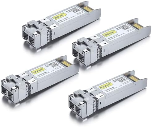 10Gtek 1000BASE-SX Gigabit SFP LC Multi-Mode Transceiver, Mini-GBIC Module for Cisco GLC-SX-MMD/GLC-SX-MM/SFP-GE-S, Ubiquiti UniFi UF-MM-1G, Meraki, Fortinet, TP-Link, 850nm, DDM, 550m, Pack of 2|B077SVS65C