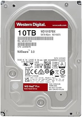 Western Digital 16TB WD Red Pro NAS Internal Hard Drive HDD - 7200 RPM, SATA 6 Gb/s, CMR, 512 MB Cache, 3.5" - WD161KFGX|B08K3VVKSW