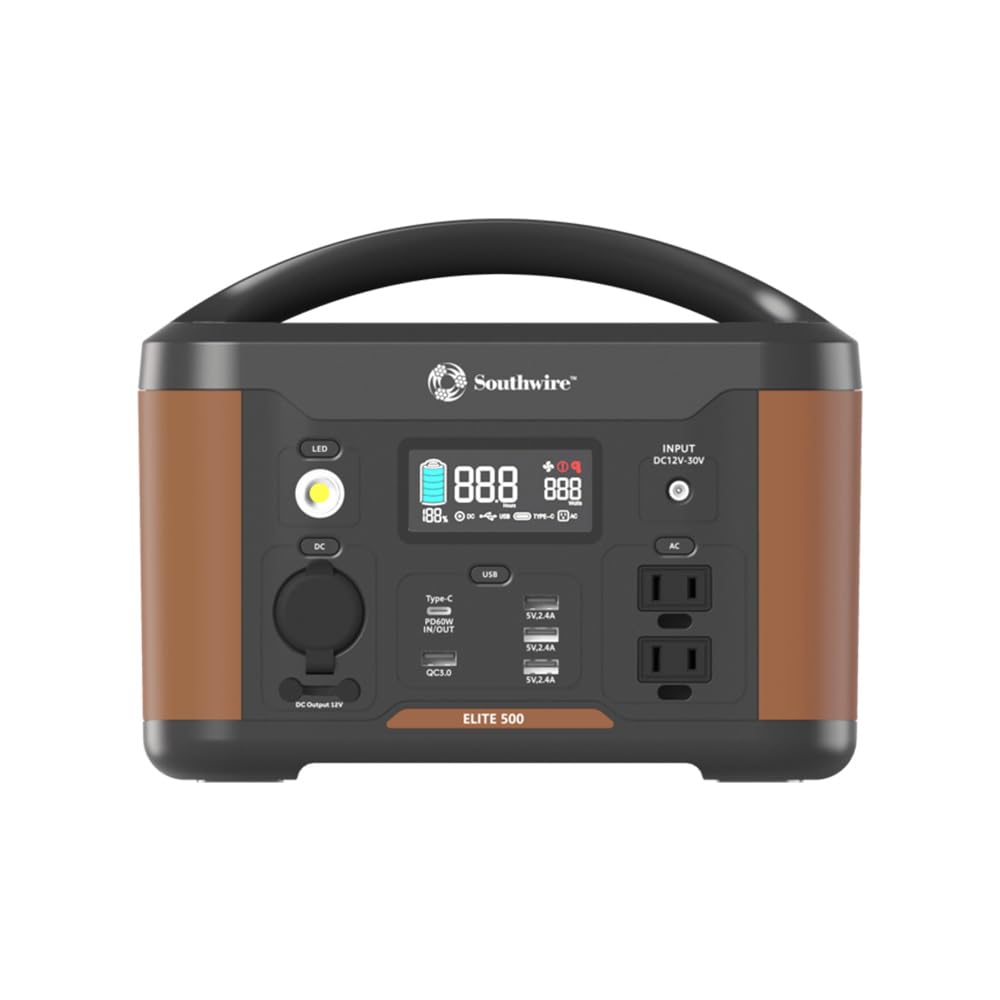 Surge Guard 53252 Southwire Elite Series Portable Power Station, 515 Watts