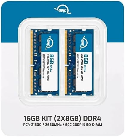 OWC 32GB (2X16GB) DDR4 RAM Compatible with Synology DiskStation DS723+ and DS923+ NAS System 2666MHz PC4-21300 CL19 ECC Unbuffered SODIMM 2Rx8 1.2V Memory Upgrade|B0CCF65QG4