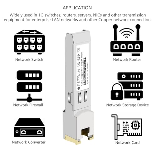 1000BASE-SX SFP Optical Transceiver Module Compatible with HPE Aruba J4858D J4858DCM JL745A Q8N53A ProCurve J4858C J4858B J4858A 850nm 550m DDM Duplex LC MMF 10pcs/Pack|B09MTS8WKP