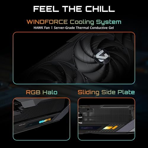GIGABYTE GeForce RTX 5080 Gaming OC 16G Graphics Card, WINDFORCE Cooling System, 16GB 256-bit GDDR7, GV-N5080GAMING OC-16GD Video Card|B0DS2R6948
