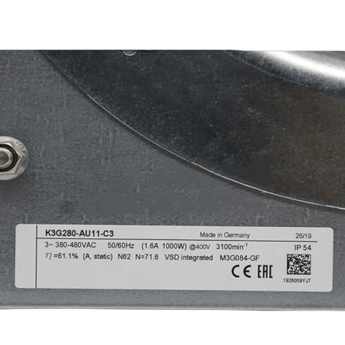 380V-480V K3G280-AU11-C3 1.6A 1000W 3100RPM Cooling Fan