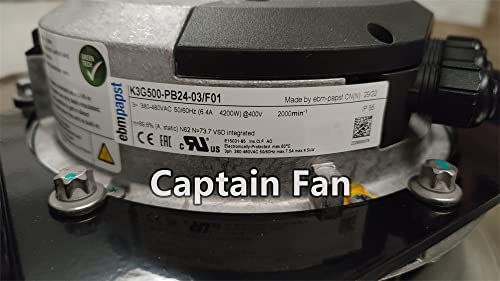 K3G500-PB24-03/F01 Ebm Papst Fan 380/480VAC 6.4A 4200W EC Centrifugal Fan AHU Fan