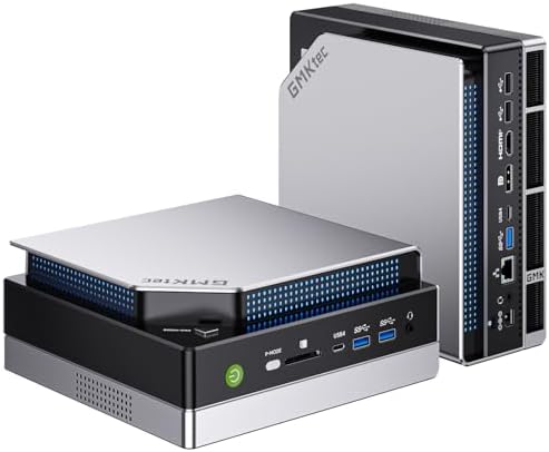 GMKtec EVO-X2 AI Mini PC AMD Ryzen Al Max+ 395 (up to 5.1GHz) Mini Gaming Computers, 96GB LPDDR5X 8000MHz (12GB*8) 2TB PCIe 4.0 SSD, Quad Screen 8K Display, WiFi 7 & USB4, SD Card Reader 4.0|B0FQMQVM4H