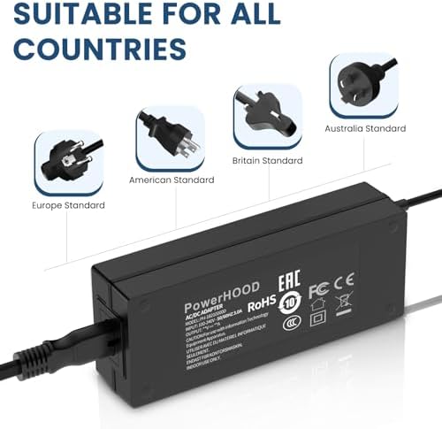 19V AC/DC Adapter Compatible with Lenovo ThinkCentre M92 M92p M82 M72E Tiny Mini Computer Desktop Model ADP-65YB B PA-1650-52LC 19VDC 19 Volt 19 Volts Power Supply Cord Charger Cable PSU|B0DRWBDYNP