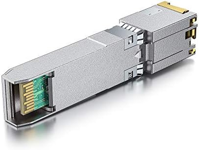 H!Fiber 10Gb SFP+ to RJ45 Module, 10Gbase-T Ethernet SFP+ Copper Transceiver for HP Procurve &HP Aruba, MikroTik, Ubiquiti, Unifi, Netgear, QNAP, D-Link and More, Cat6a/Cat7,30m (98ft)|B07L9RJZF7