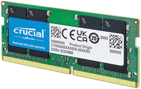 Crucial 8GB DDR4 RAM 3200MHz (PC4-25600), Downclockable to 2933/2666MHz Laptop Memory, SODIMM 260-Pin CL22, Compatible with 13th Gen Intel Core and AMD Ryzen 7000 - CT8G4SFRA32A|B08C4Z69LN