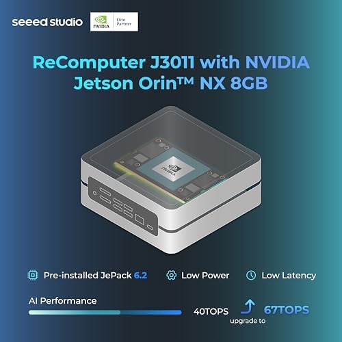 reComputer J3011 - Edge AI Computer with NVIDIA Jetson Orin Nano 8GB (Support Super Mode|B0F137QS6P