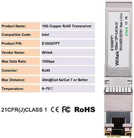 10G SFP+ to RJ45 Copper Modules, 1.25G/2.5G/5G/10GBase-T Ethernet to SFP+ Transceiver Compatible for HPE Blade System 813874-B21 HPE ProCurve & HPE Aruba(Cat 6a/7 or Better, 30-Meter)|B0B3F2JMS2