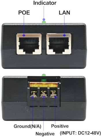 Gigabit DC PoE+ Injector | 12V 24V (12-48V) DC Input | 50V 30W DC PoE+ Out | DC-DC Convertor + 802.3 af/at Solar PoE Injector Adapter for ePMP2000/3000, Force400/425, Q61, PoE Lighting|B0DZGCPPX8