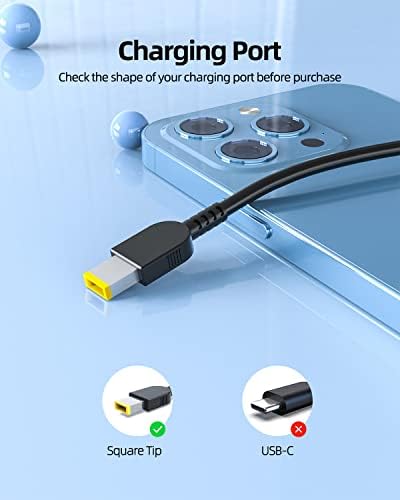 Superer 90W 65W Charger Fit for Lenovo Thinkcentre, Ideacentre AIO, Slim-Tip, Tiny M90q M80q M75q M70q M93p M920 M710q M720 Neo 50q 50a 50s 30a Gen 1 2 3 4 5 Desktop Laptop Replacement|B07WKDYQPW