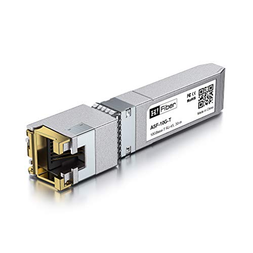 H!Fiber 10G Multimode SFP+ LC Module, 10GBase-SR Fiber Transceiver for Cisco SFP-10G-SR, Meraki MA-SFP-10GB-SR, Ubiquiti UniFi UF-MM-10G, Mikrotik, Netgear and More (MMF,850nm,300m,DDM)|B06XDV3ZYW