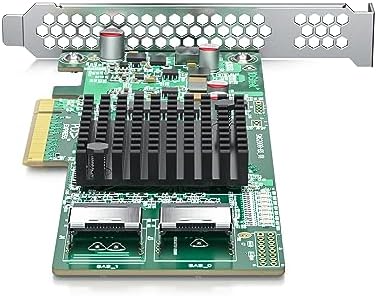 PCIe 3.0 x8 12G External SAS/SATA HBA RAID Controller Card, Broadcom 3008 Chip, Compatible with LSI 9300-8E, Mini SAS HD (SFF-8644) Connector, for Server/Storage Expansion|B0868Q65TD