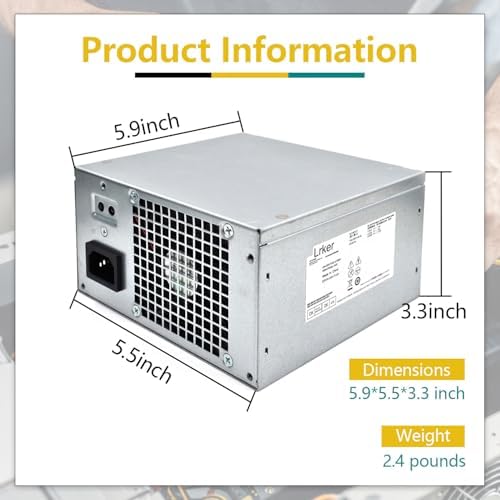 H290EM-00 290W Power Supply Compatible with Dell Optiplex 3020 7020 9020/ Precision T1700/ T20 (MT Mini Tower), P/N: RVTHD KPRG9 HYV3H H290AM-00 D290A001L L290AM-00 PS-3291-1DF|B0D2R13HYT
