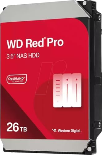 Western Digital 16TB WD Red Pro NAS Internal Hard Drive HDD - 7200 RPM, SATA 6 Gb/s, CMR, 512 MB Cache, 3.5" - WD161KFGX|B08K3VVKSW