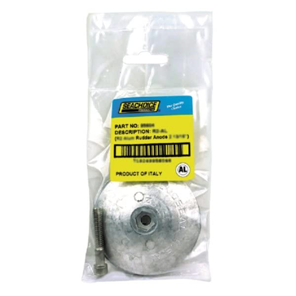 Seachoice 95609 Rudder & Trim Tab Anode w/Allen Screw, Aluminum, Model R4, Size 5" dia. x 5/8"