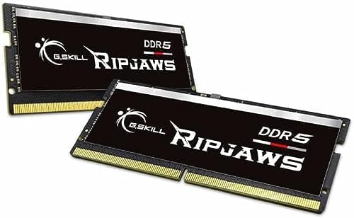 G.SKILL Ripjaws DDR5 SO-DIMM Series DDR5 RAM 16GB (1x16GB) 4800MT/s CL34-34-34-76 1.10V Unbuffered Non-ECC Notebook/Laptop Memory SO-DIMM (F5-4800S3434A16GA1-RS)|B0B1GYJV3B