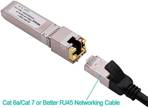 10G SFP+ to RJ45 Copper Modules, 1.25G/2.5G/5G/10GBase-T Ethernet to SFP+ Transceiver Compatible for HPE Blade System 813874-B21 HPE ProCurve & HPE Aruba(Cat 6a/7 or Better, 30-Meter)|B0B3F2JMS2