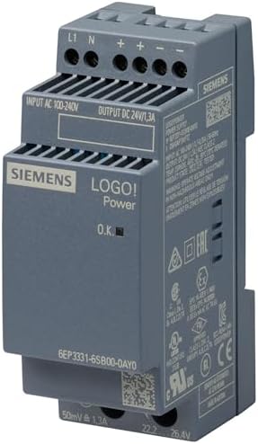 6EP3331-6SB00-0AY0 | SIEMENS Power Power Supply Unit, 100-240VAC Input, 24VDC Output, 1.3A
